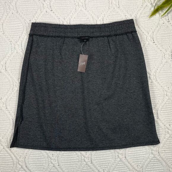 NWT J.Jill  A-line Drawstring Skirt Gray Petit Large - Picture 4 of 8